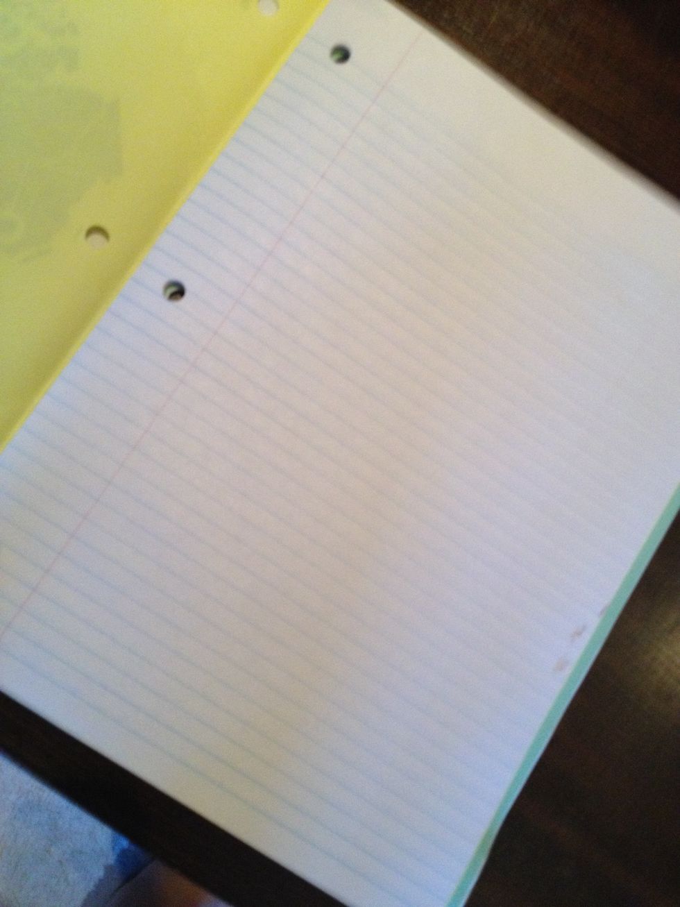 Get two exercise books