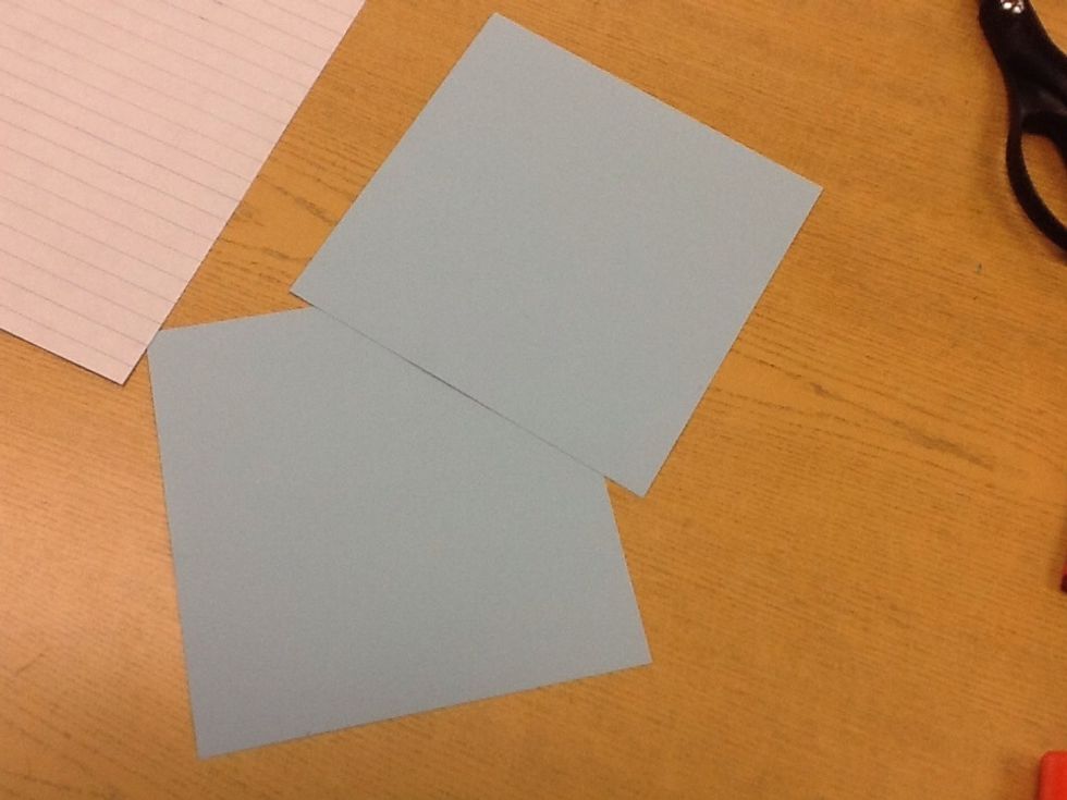 Get two pieces of origami paper or make your own like this......