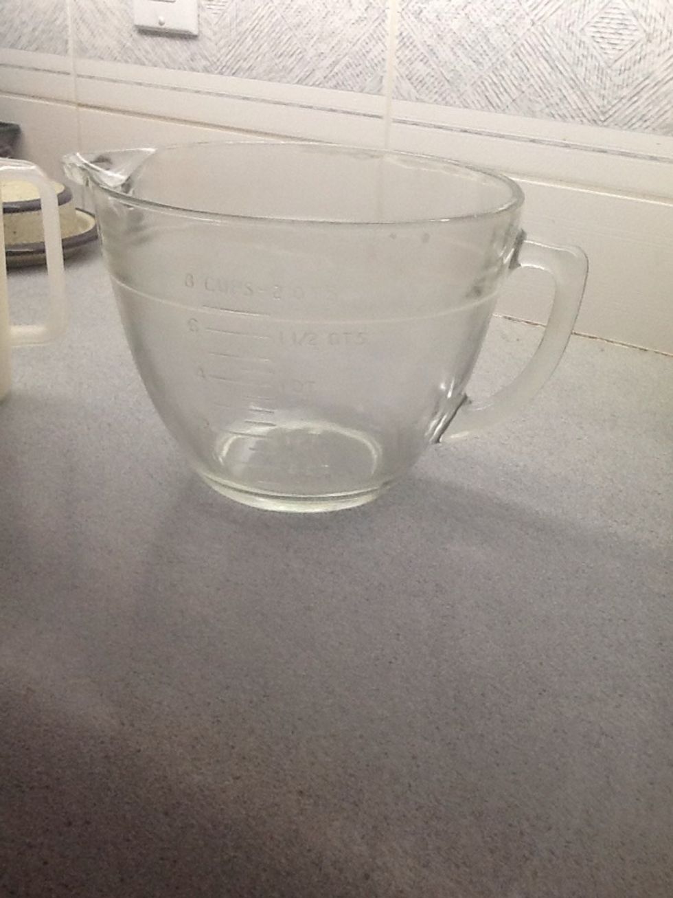 Get you bowl( it should be pretty large).