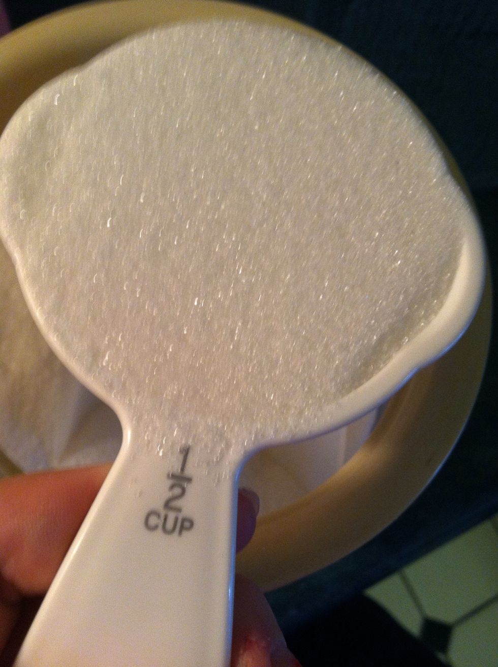 Get your 1/2 cup of sugar (more or less to taste)