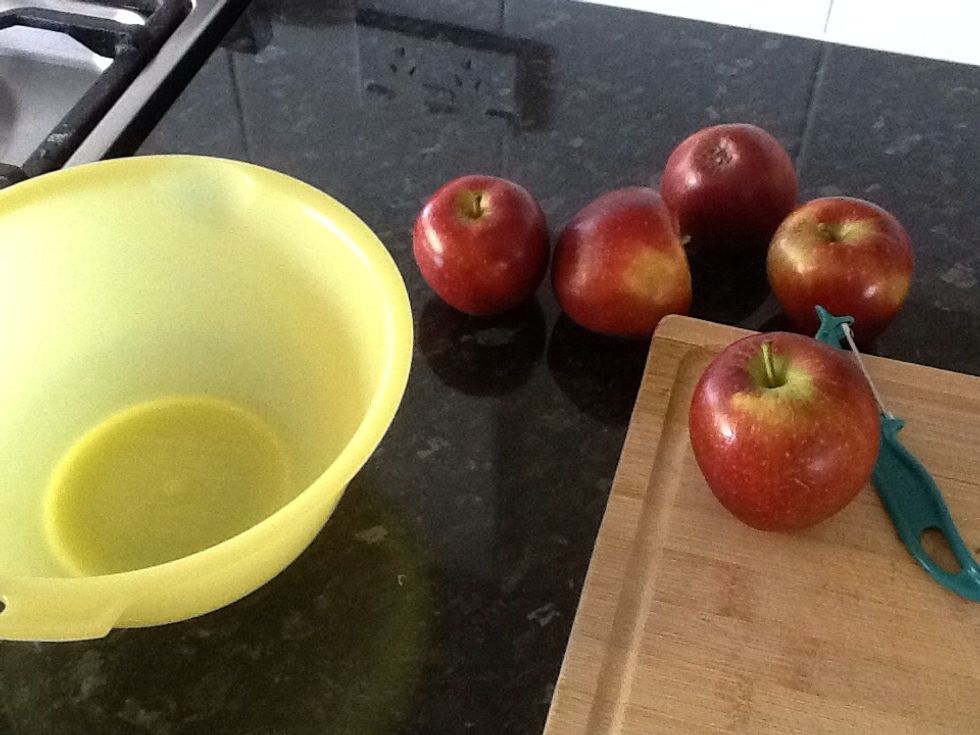 Get your apples ready for cooking .