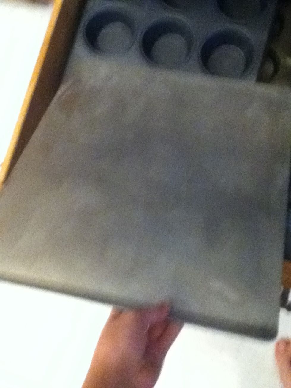 Get your baking sheet and place on the counter