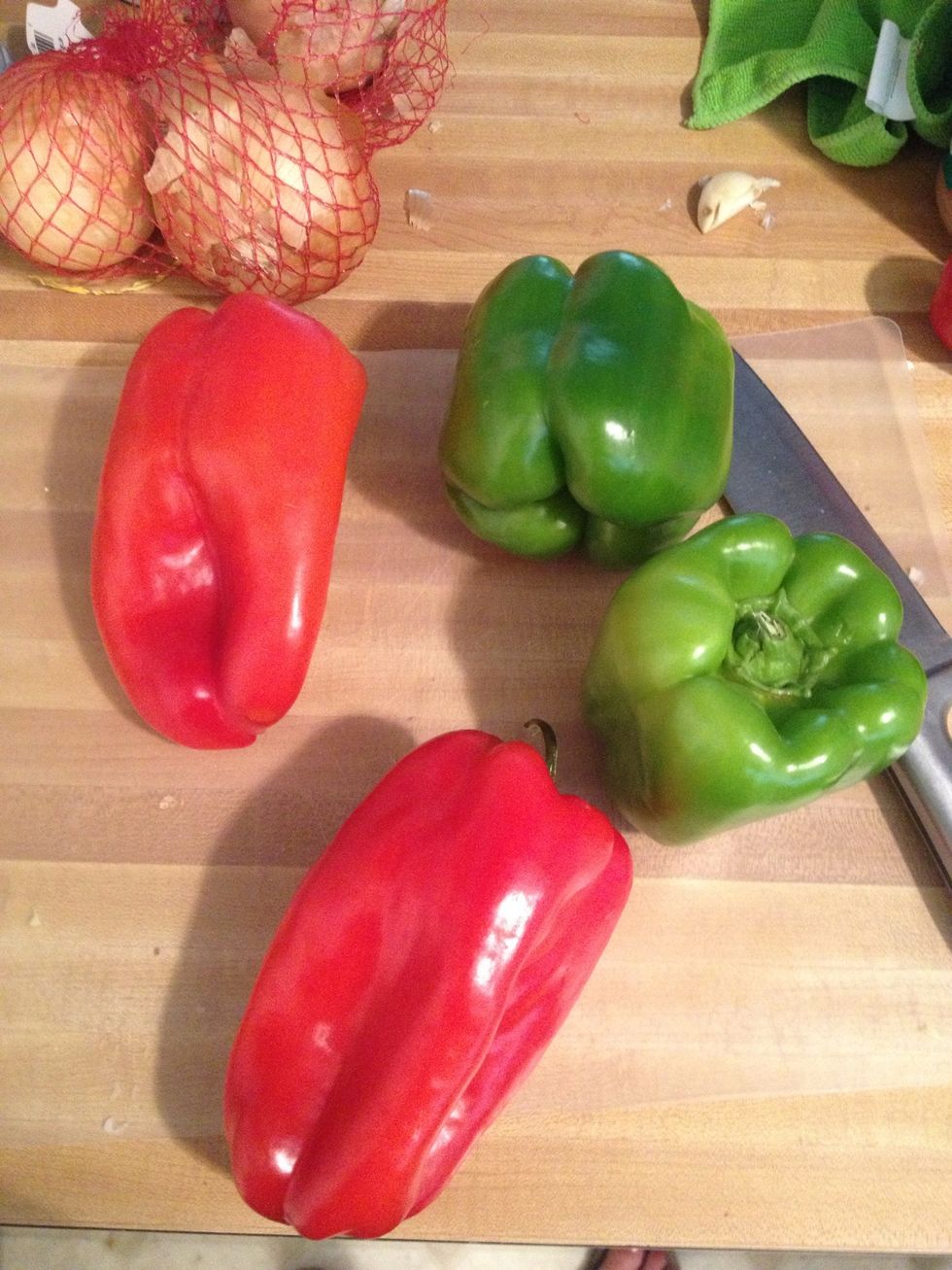 Get your bell peppers ready and washed!