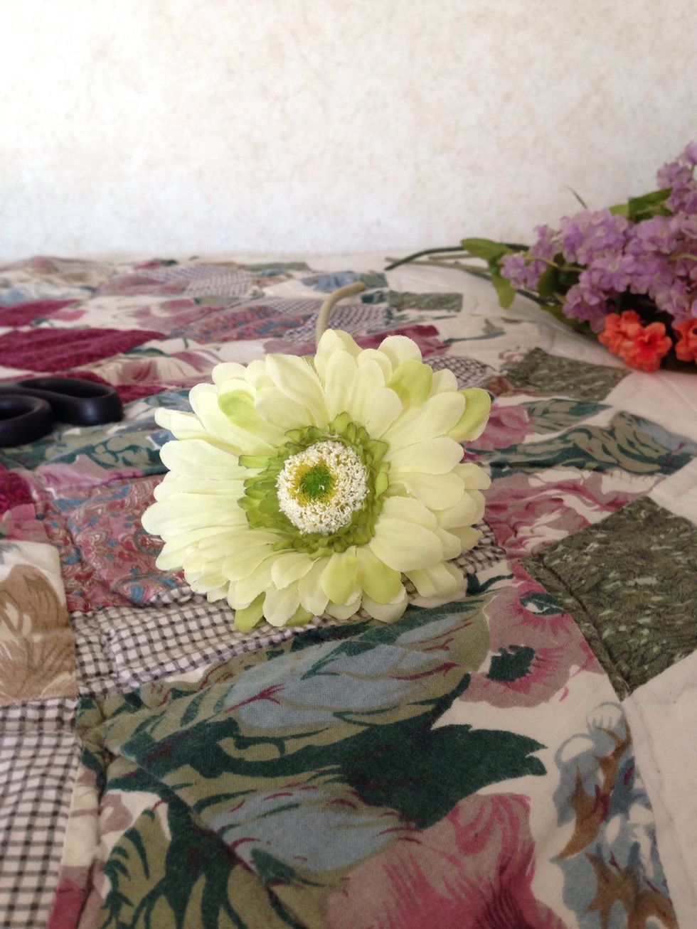 Get your big flower and have it cut down.