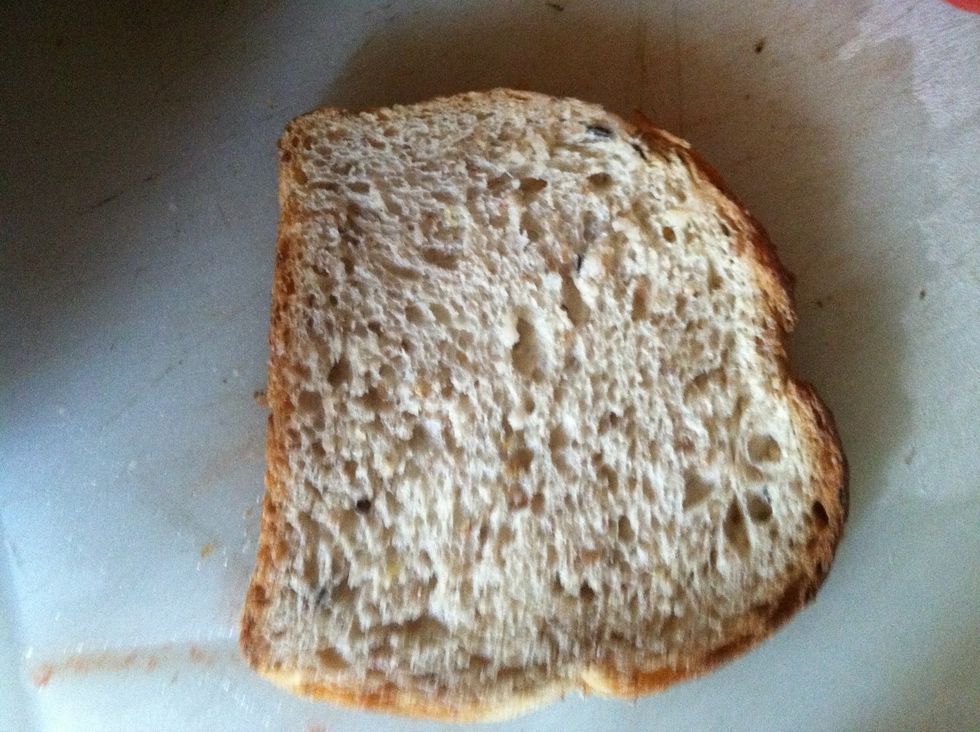 Get your bread, 2 pieces per sandwich, and toast it