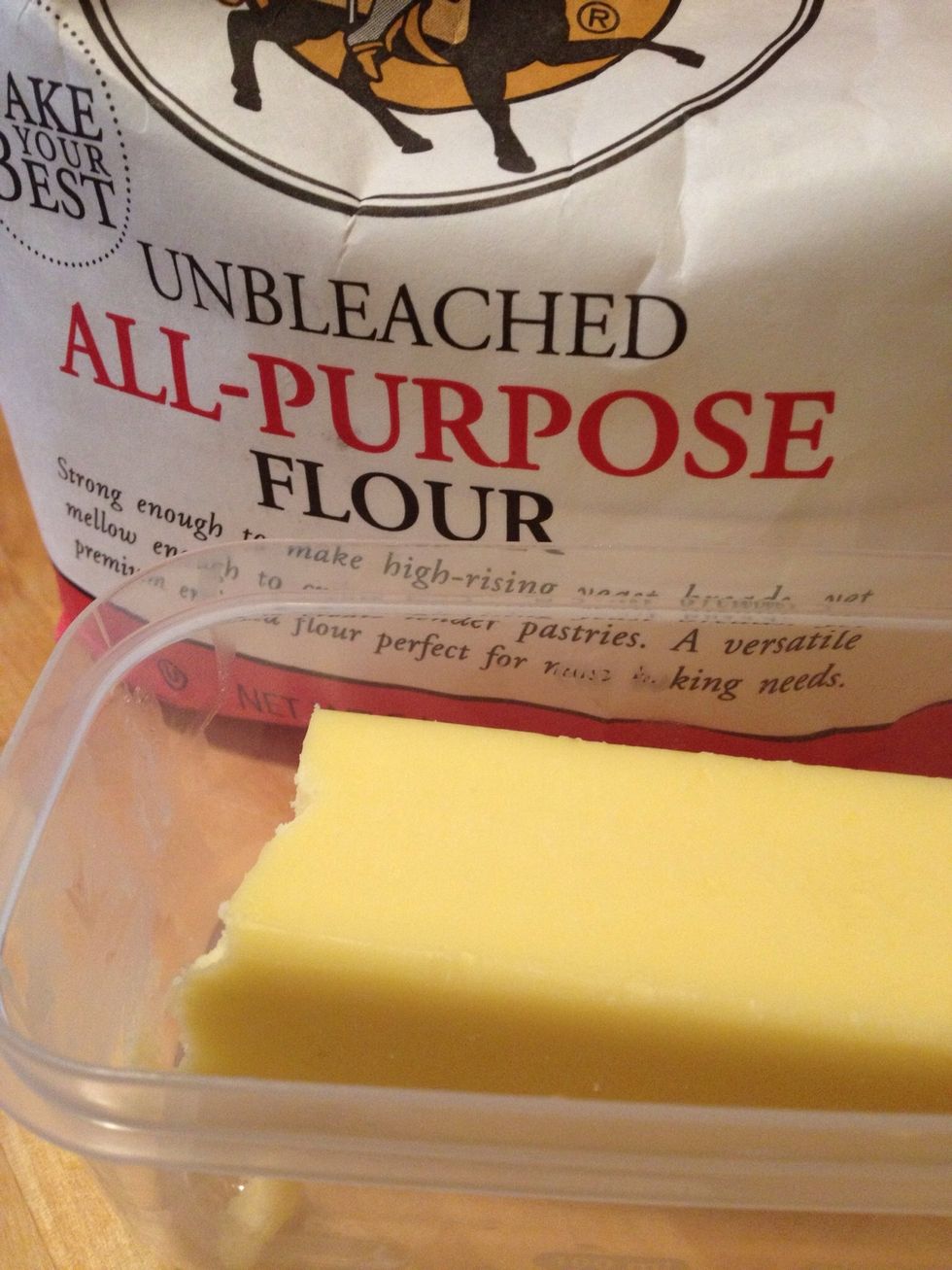 Get your butter and flour ready for the roux! My favorite part.