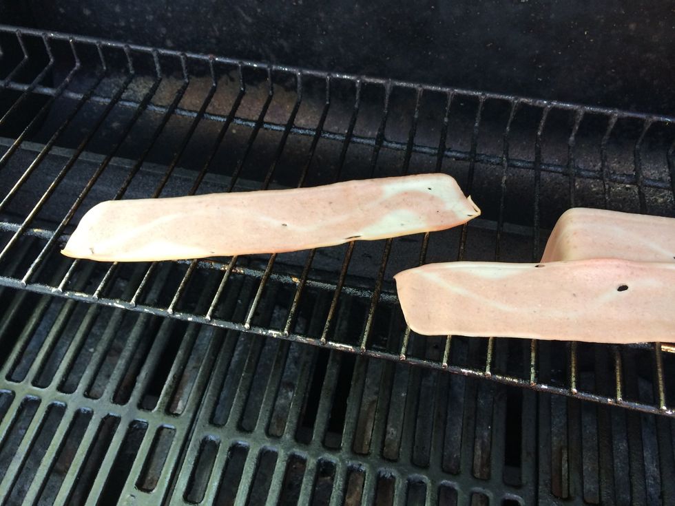 Get your chicken bacon strips ready. Today I will be cooking four to make a sandwich and some for my brother.