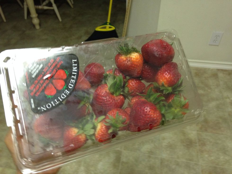 Get your cleanest, freshest, and sweetest strawberries ready.