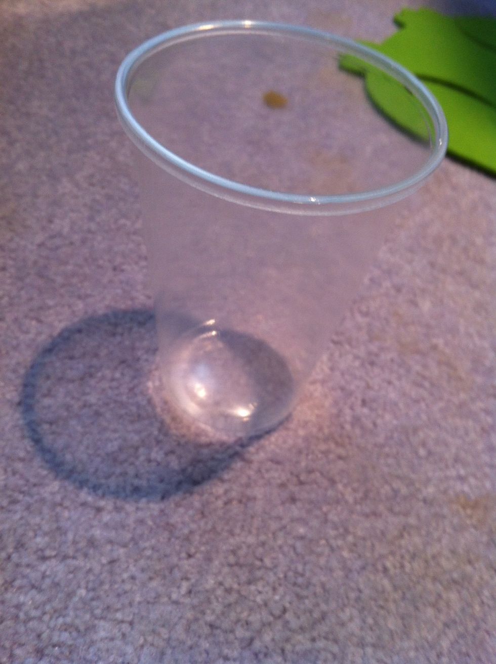 Get your clear cup (doesn't necessarily have to be clear)