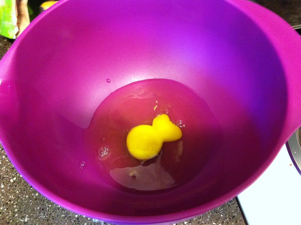 Get your egg and egg whites together!