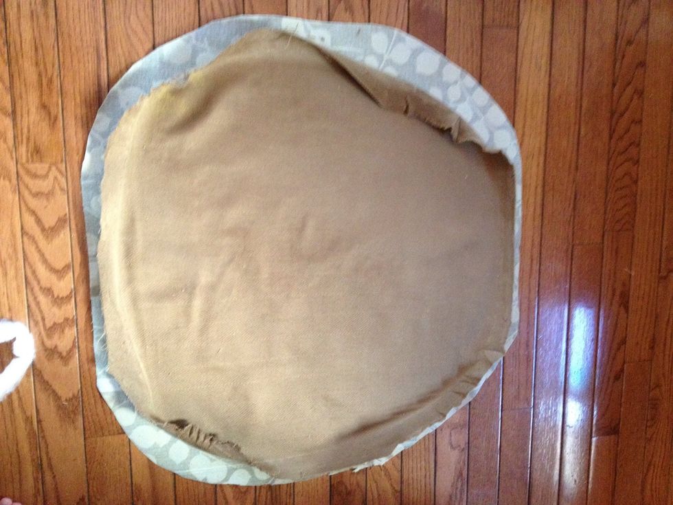 Get your fabric and make sure you size it up from the old one.