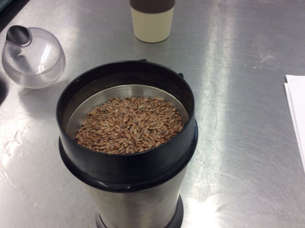 Get your flaxseed into a grinder