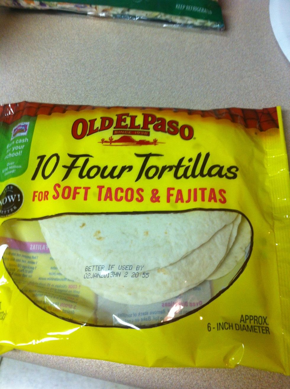 Get your flour tortillas.