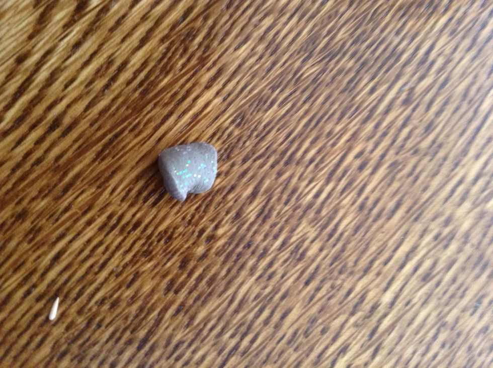 Get your gray. Optional: add sparkles to make it seem metallic