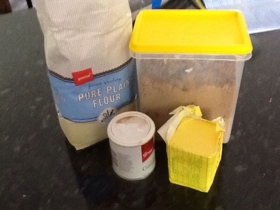 Get your ingredients for the crumble