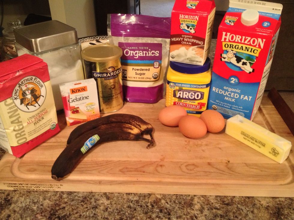 Get your ingredients together so they are easily accessible as you work.
