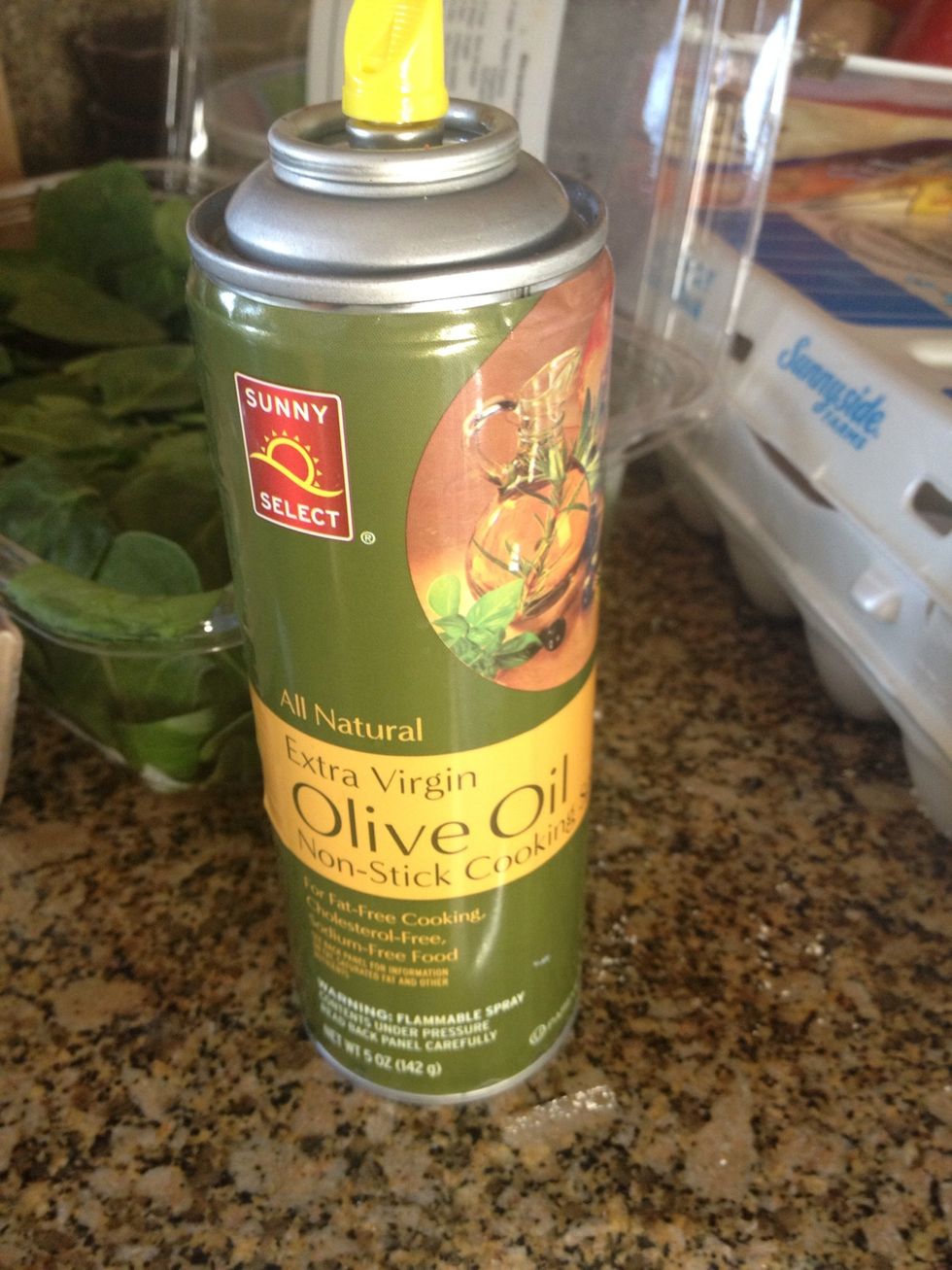 Get your Olive oil cooking spray.