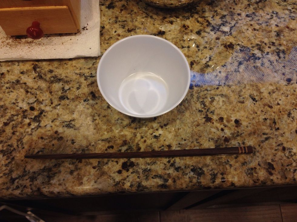 Get your other 2 supplies ready that weren't shown in first picture. :-)