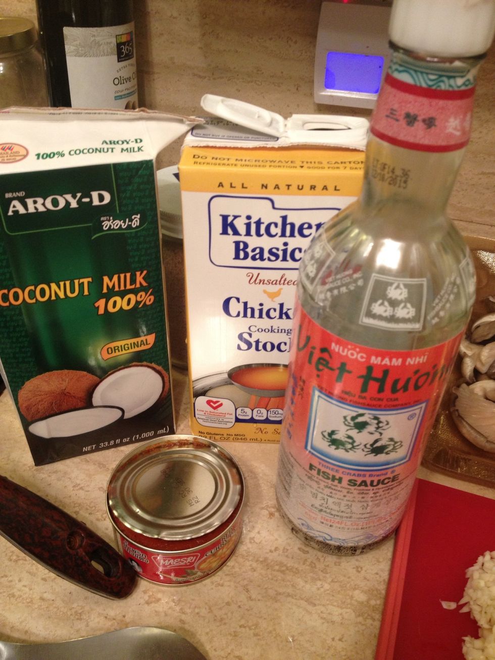 Get your other ingredients ready to go(open cans, tear openings for broth etc).