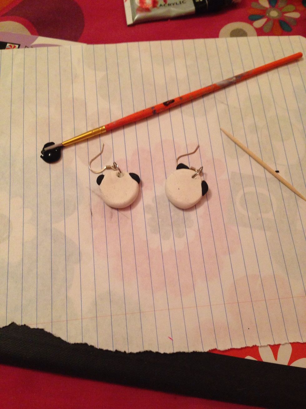 Get your paint and paintbrush or tooth pick