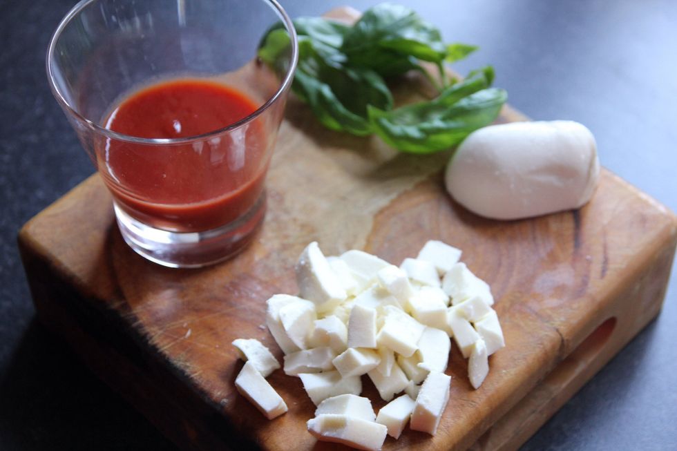 Get your passatta and toppings chopped and ready.