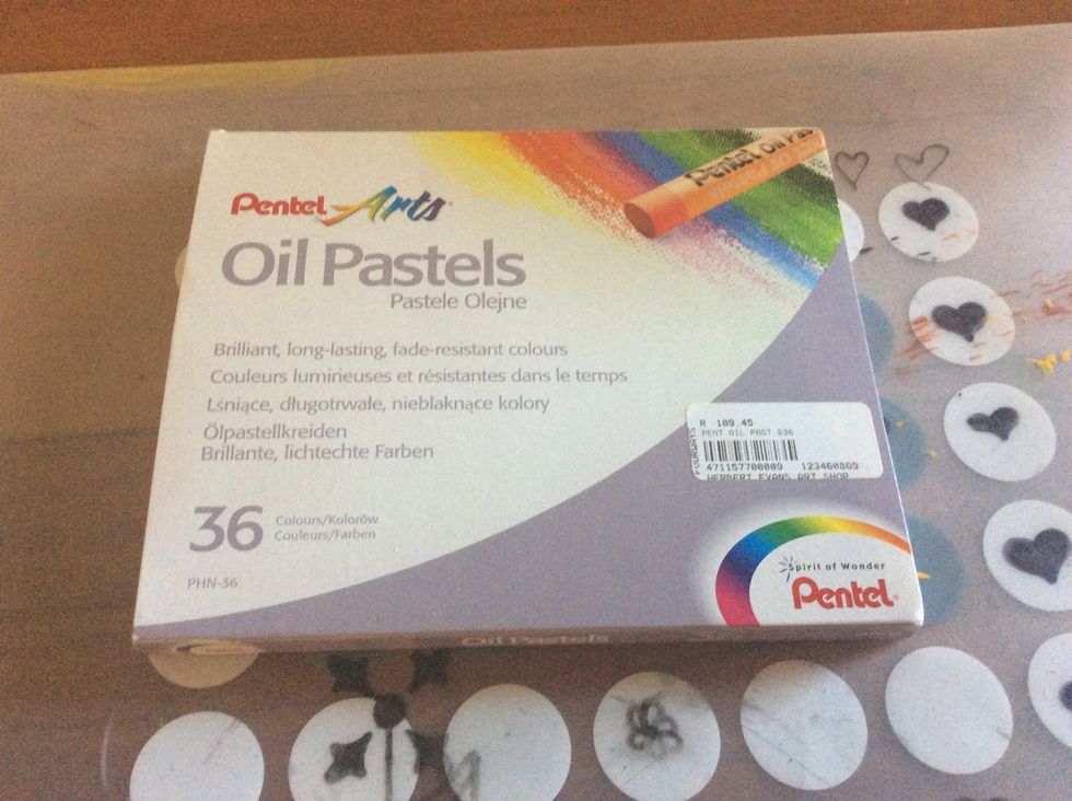 Get your pastels out and ready for use.