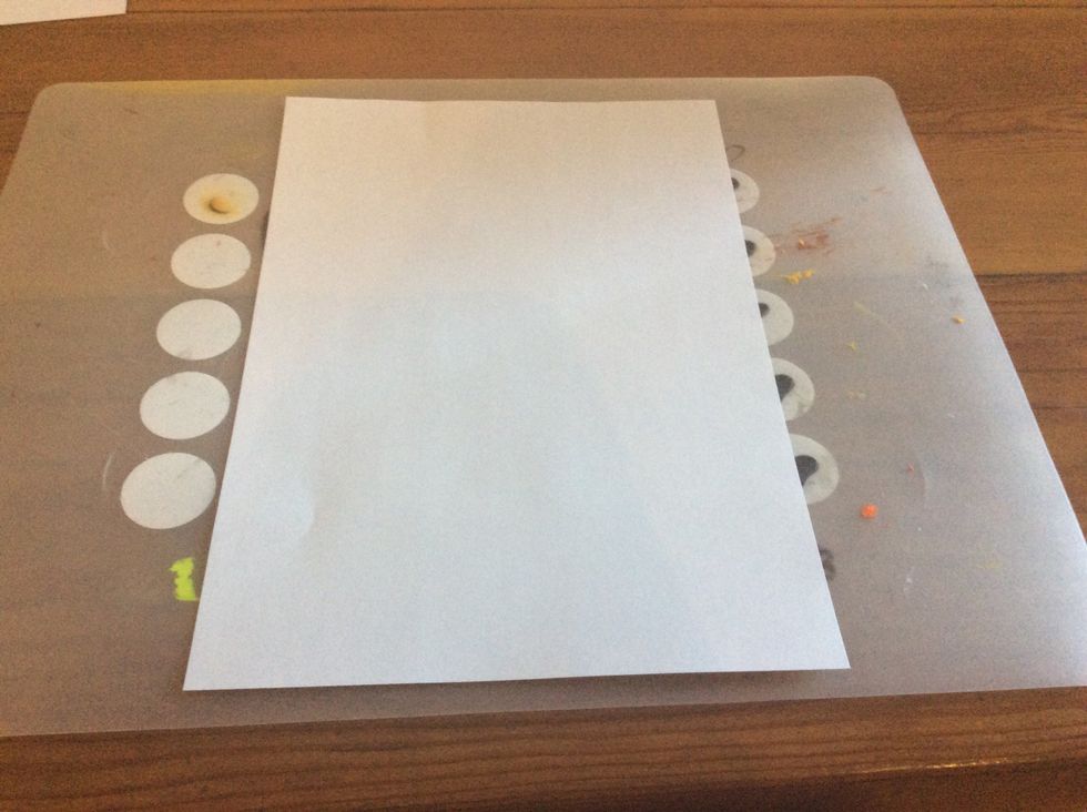 Get your piece of paper out and ready for drawing on.