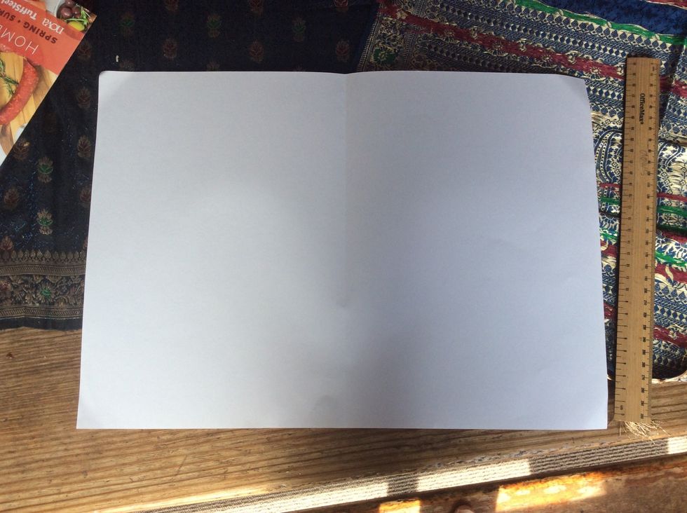 Get your piece of paper out flat...