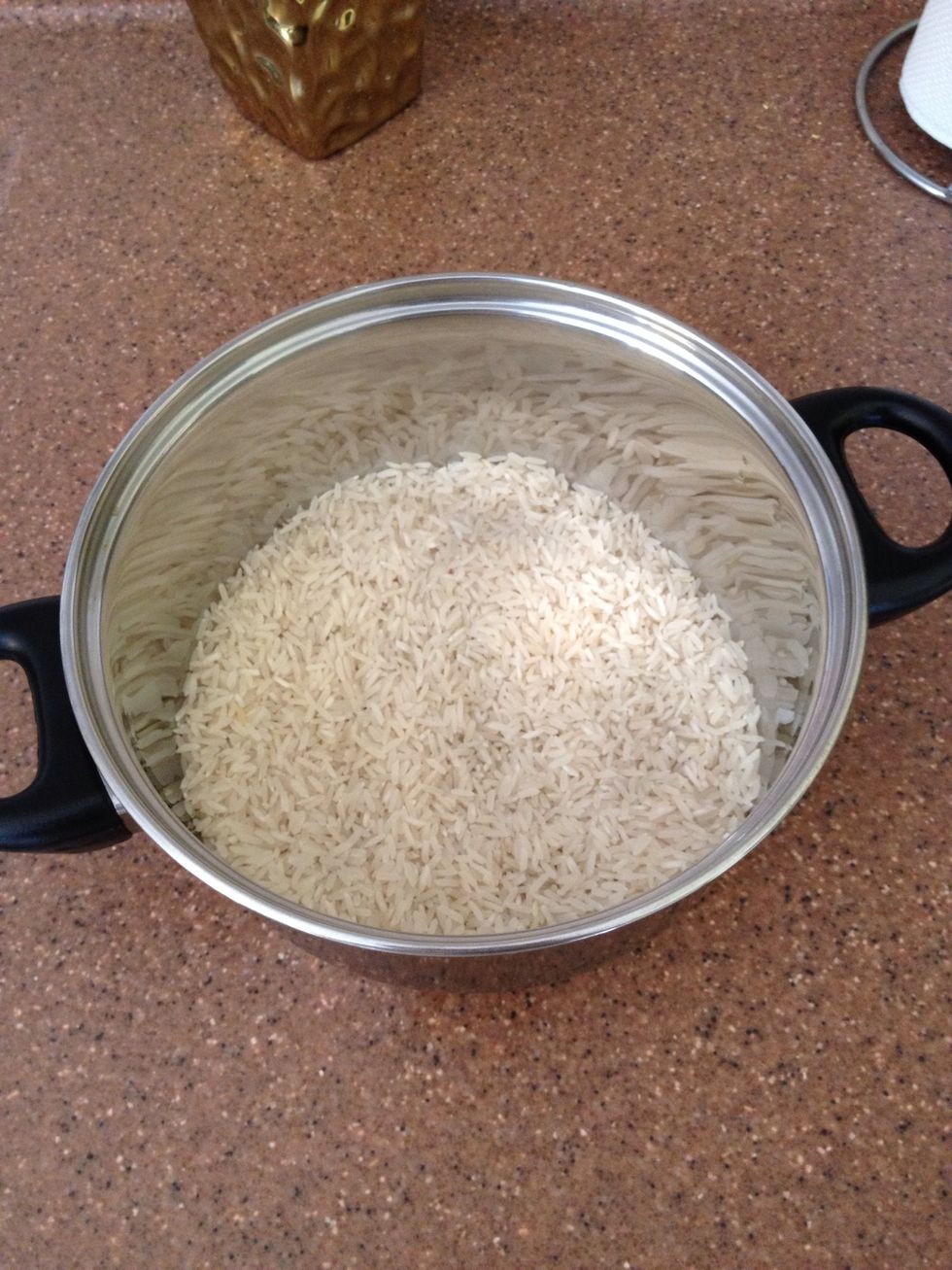 Get your rice in a pan