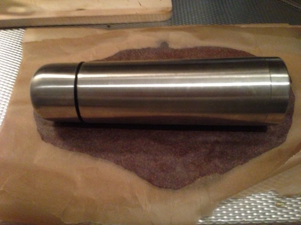 Get your rolling pin and role! I don't have one so I used a thermos :)