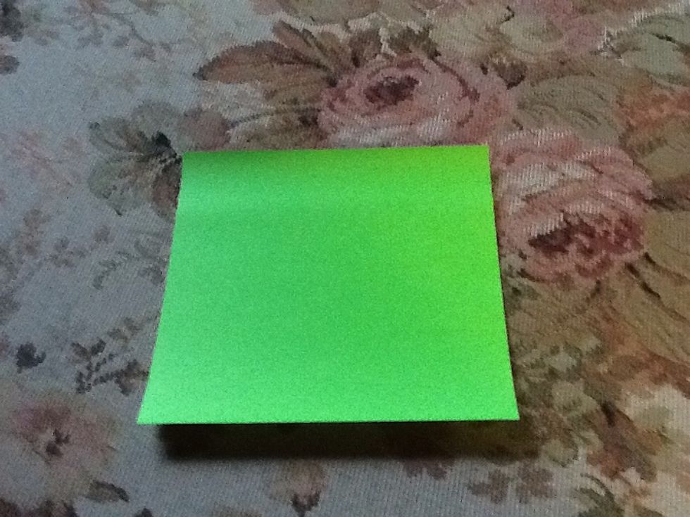 Get your square piece of paper.