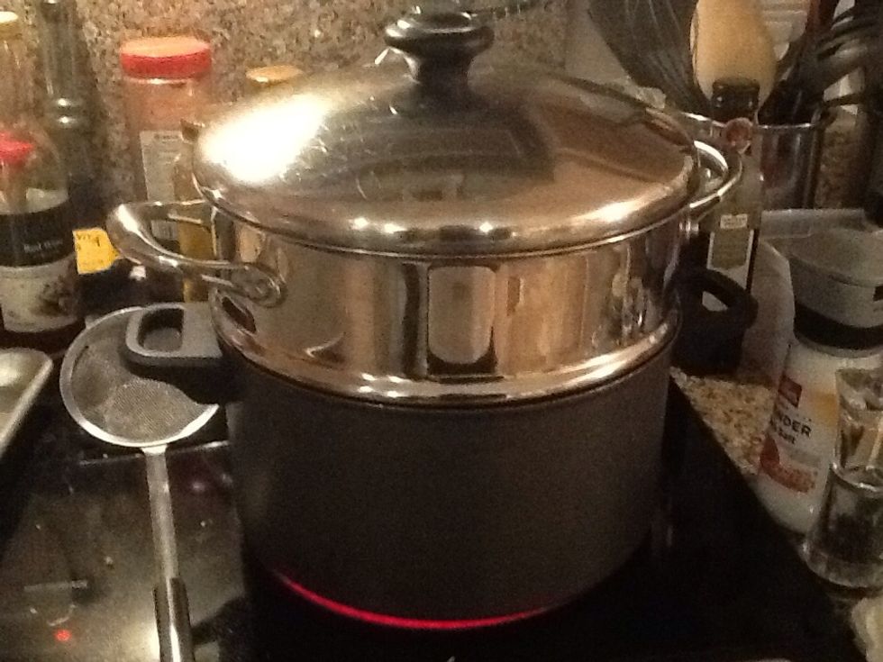 Get your steamer ready. I had to make mine in batches so keep a large cup filled with water near you and watch the water levels.