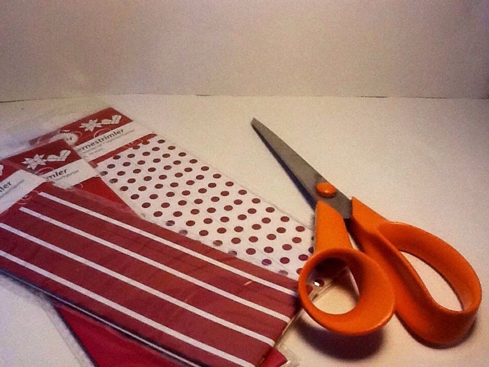 Get your supplies if it's not possible for you to buy ready made star stripes make them yourself