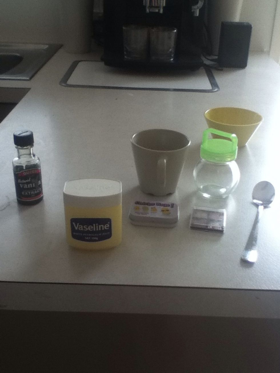 Get your supplies petro jelly and Vaseline work better than lip balm your lip balm might burn in the microwave