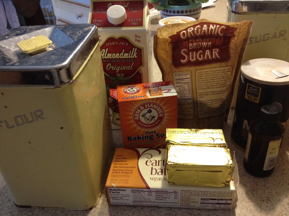 Get your supplies ready and preheat your oven to 350 degrees.