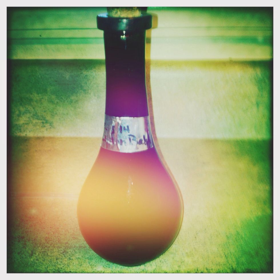 Get your tincture out after two weeks and take it back to your work space. *two weeks is just the average time frame, some herbs take closer to 4 weeks (sandalwood or other woods, for example).