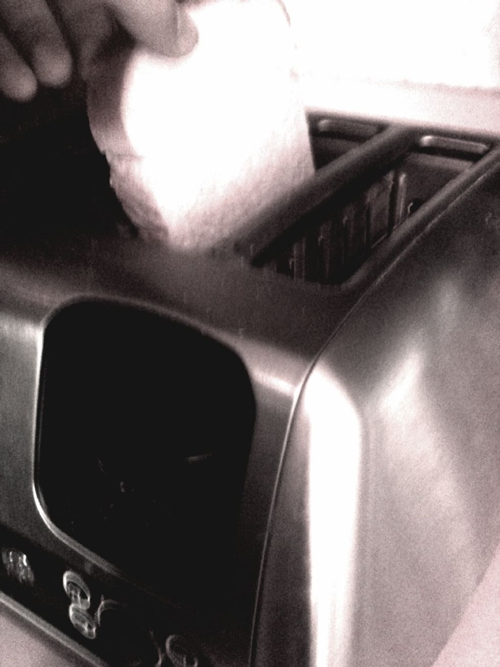 Get your toast and toaster ready.. I have my heat setting a little less than halfway on my toaster so about 3