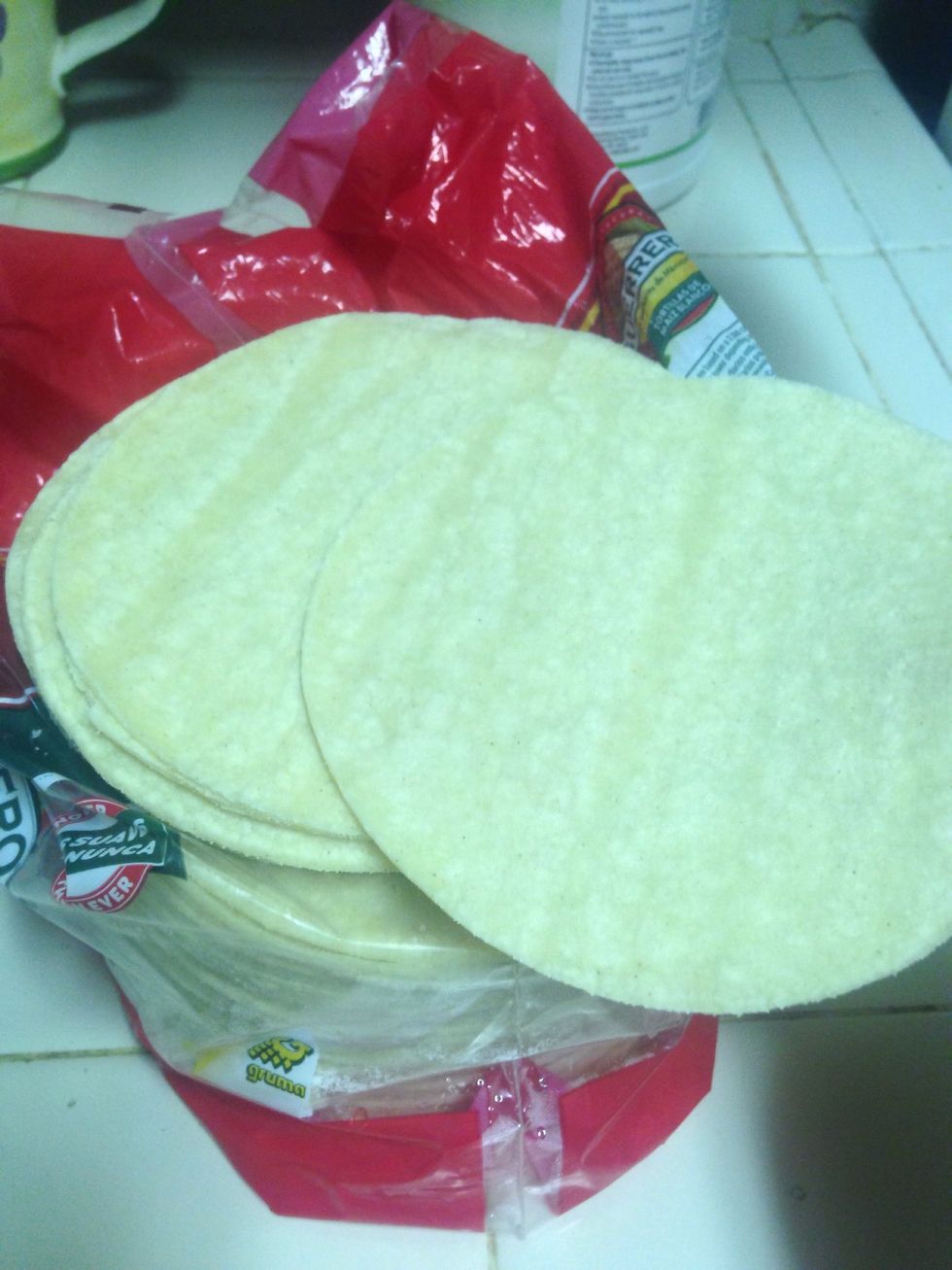 Get your tortillas ready to put on the oil