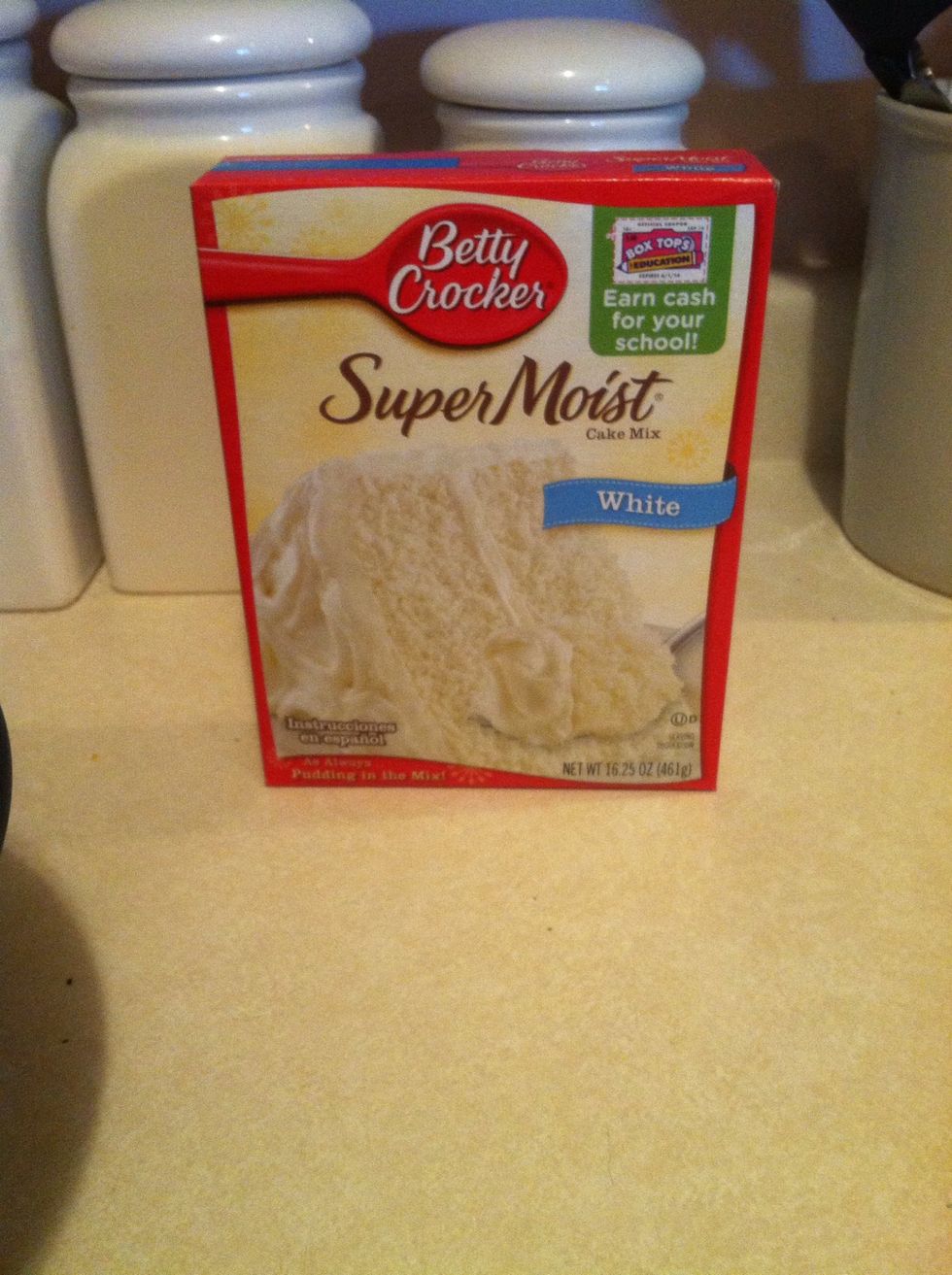 Get your white cake mix out.