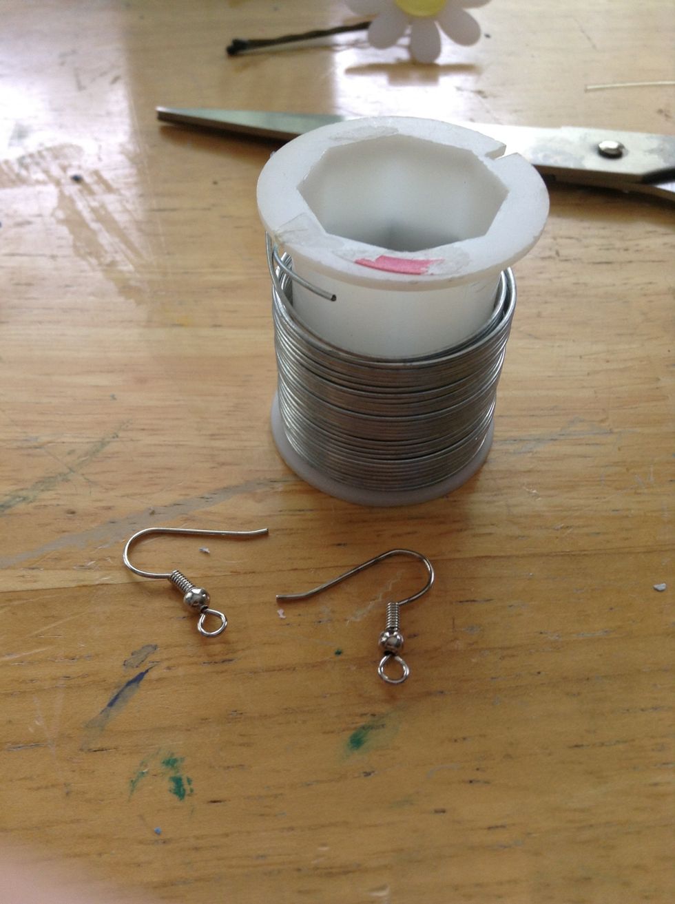 Get your wire and earring backs.