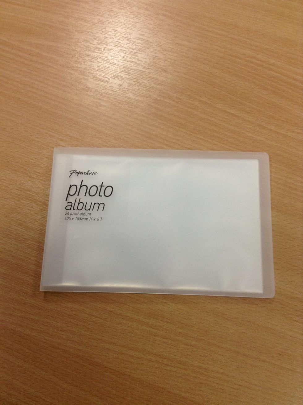 Get yourself a mini photo album with 12 slots. As you can see mine is from Paperchase, but you can get these in all sorts of places.