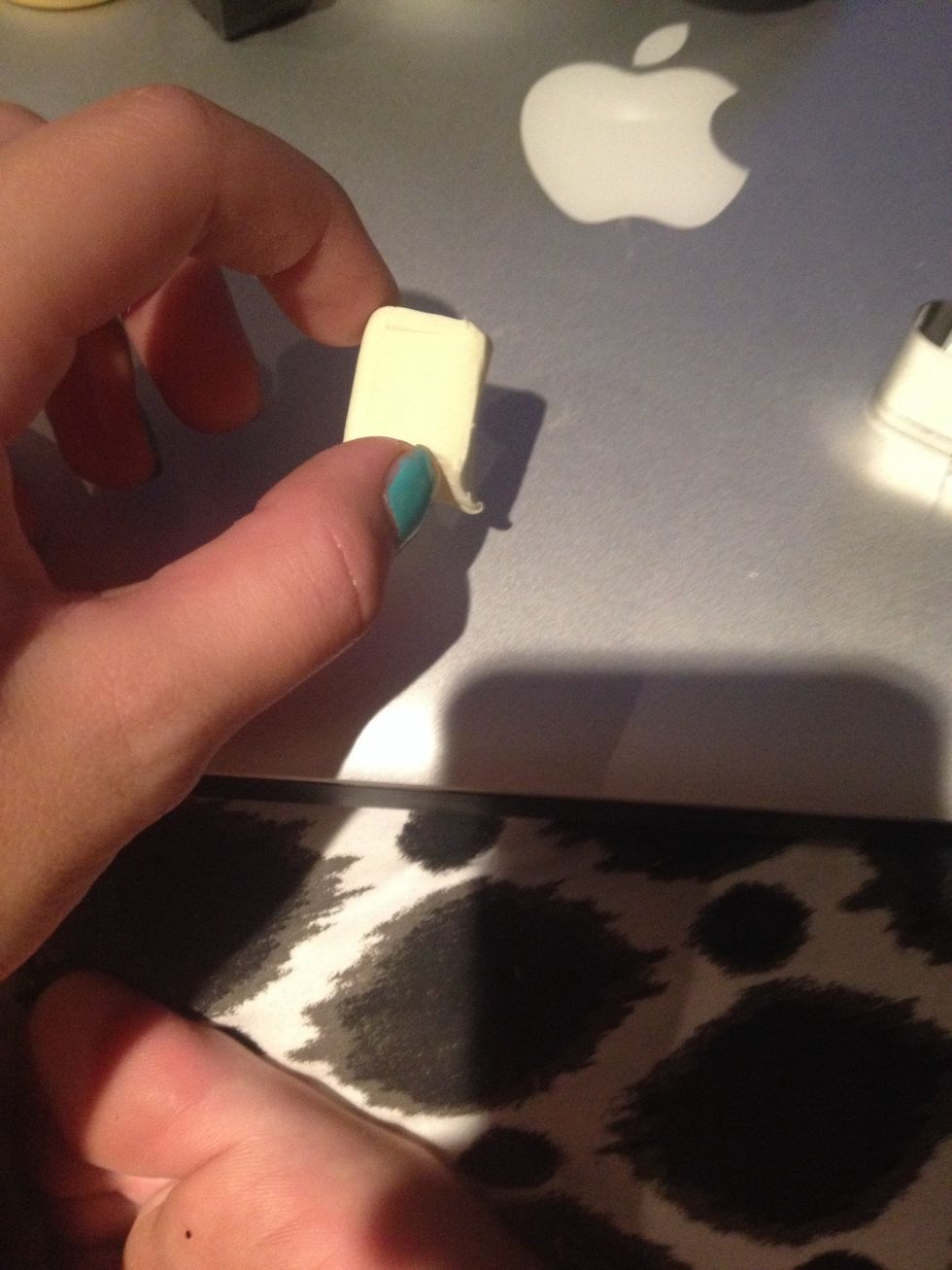 Gets some white clay