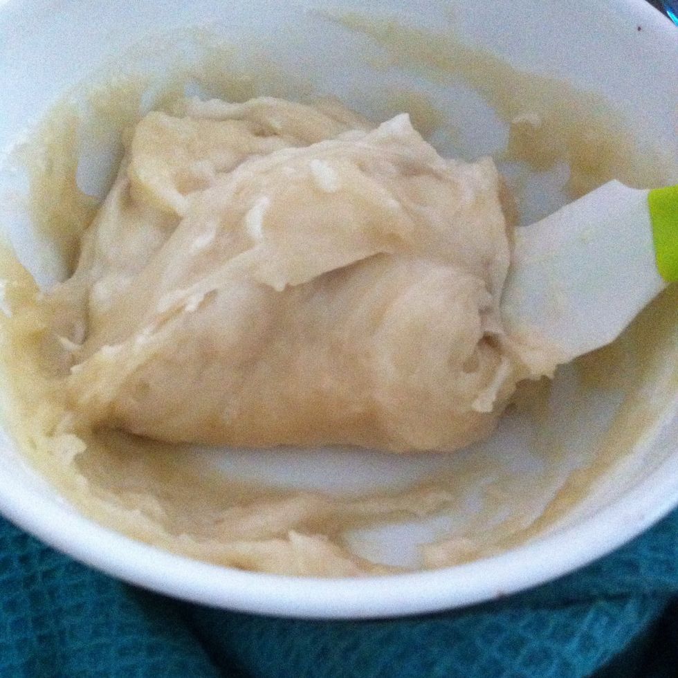 Give a little stir and scrape down the sides too