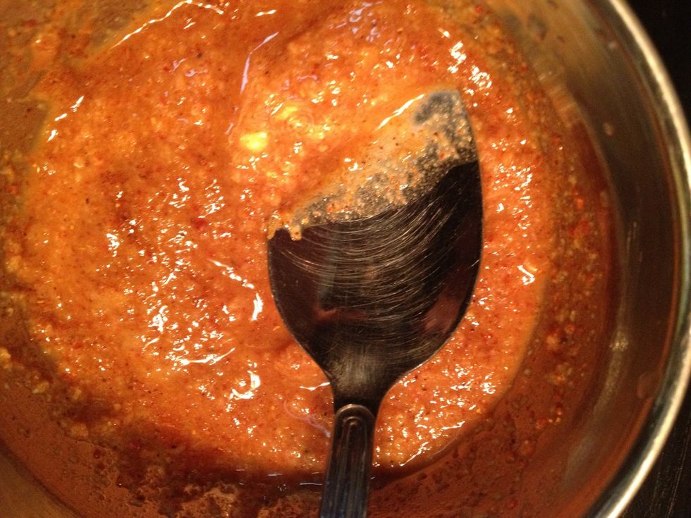 Give it a nice stir and set aside. If you mix the marinade ingredients together separately, you get an even taste overall on the fish :)