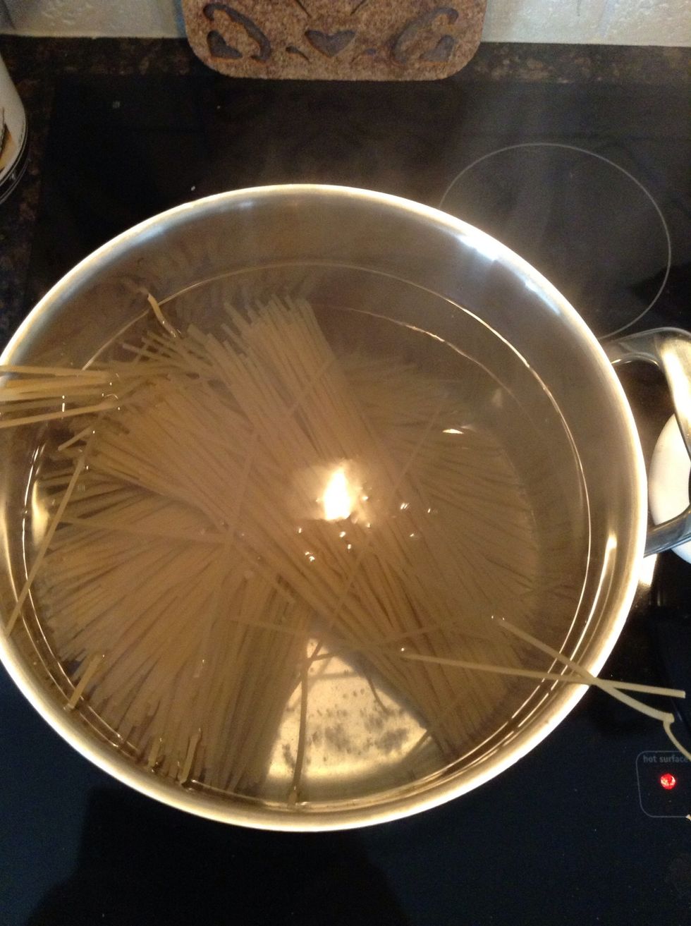 Give it a stir to bring back up to a boil. TIP: Resting a wooden spoon on top of the pot ledge helps prevent boil over
