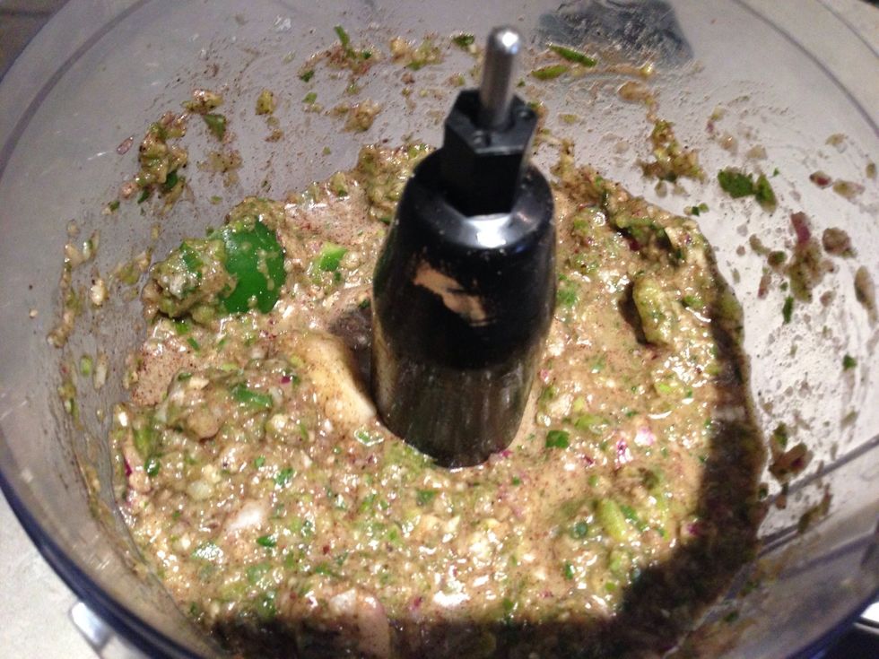 Give it a whirl for about 30 seconds to make room for the heat.