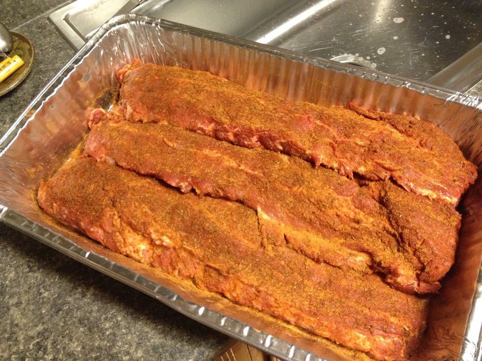 Give racks a Swedish massage. Once completed, place in fridge over night.