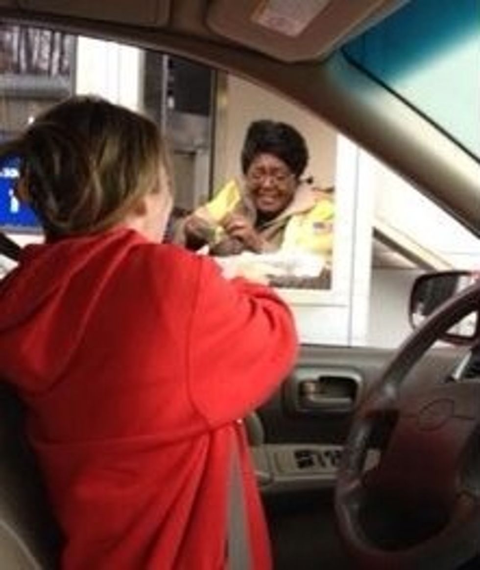 Give your cookies to a toll booth attendant. If it's a cold night, bring a cup of coffee, too!