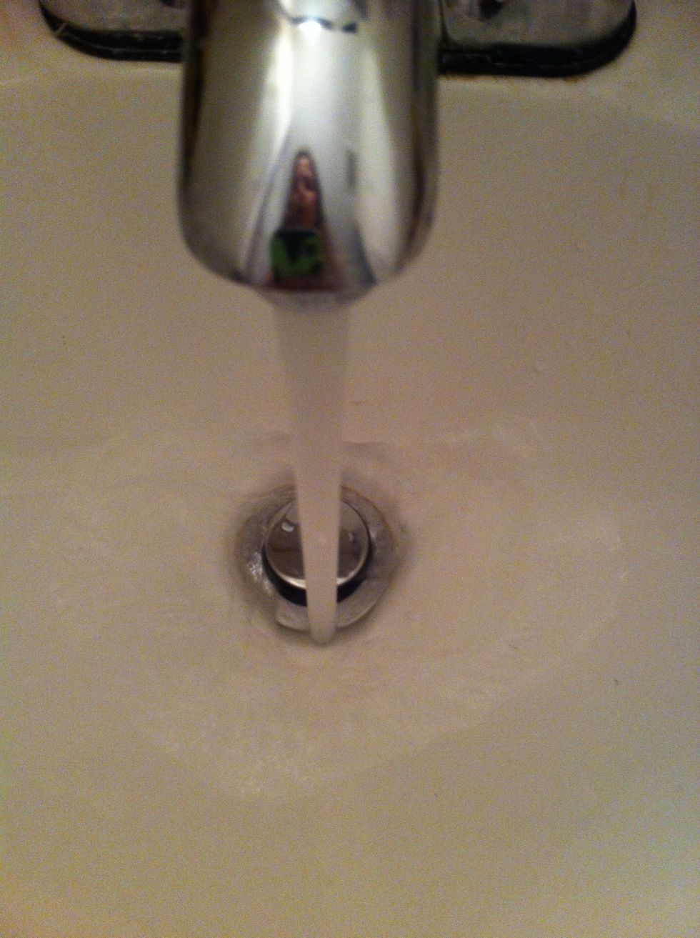 Give your face a quick splash and dry...