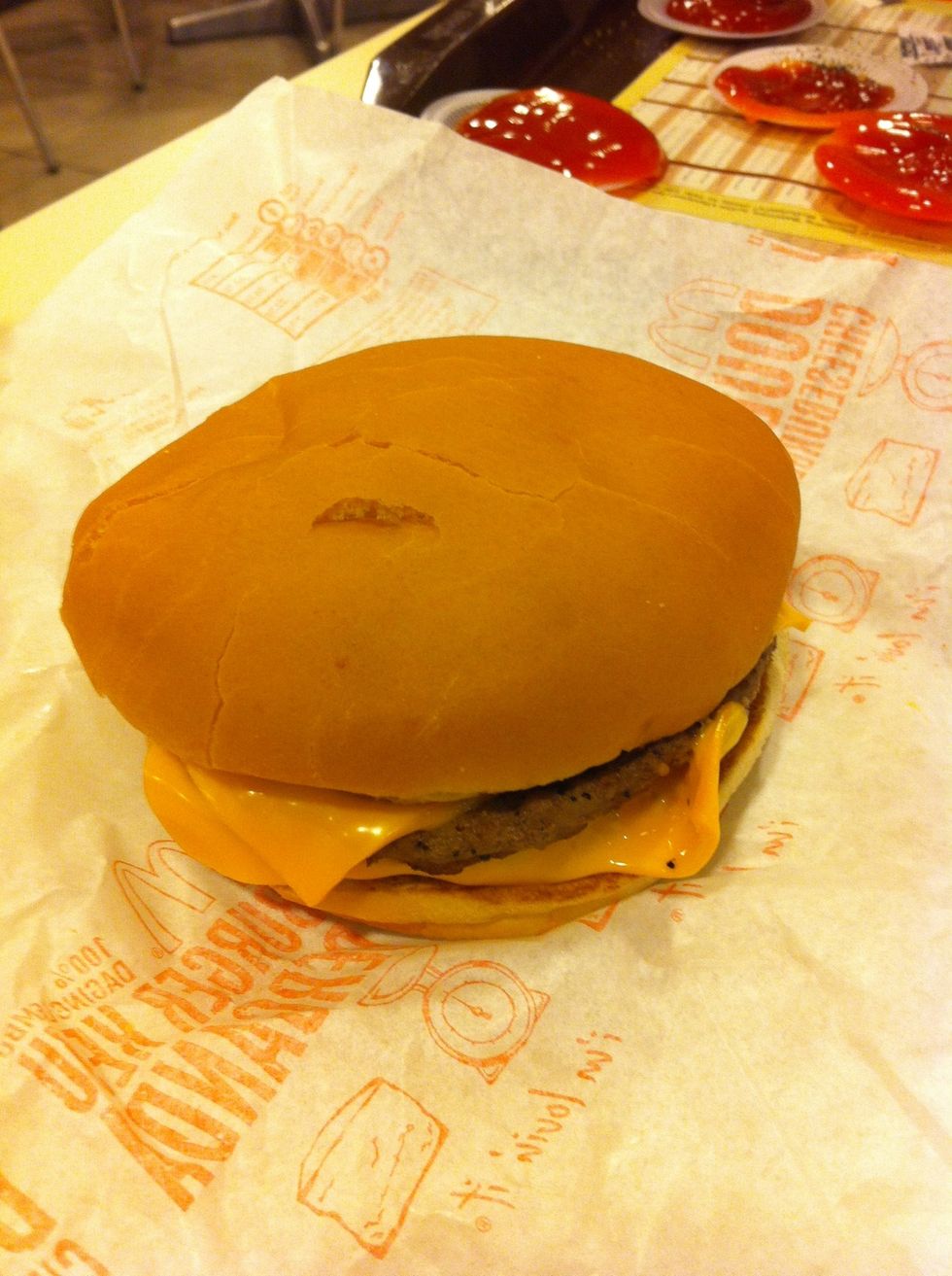 Glance at it for a while. Imagine you are eating it.